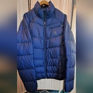 SPYDER Packable Down Winter Jacket Blue Size XL